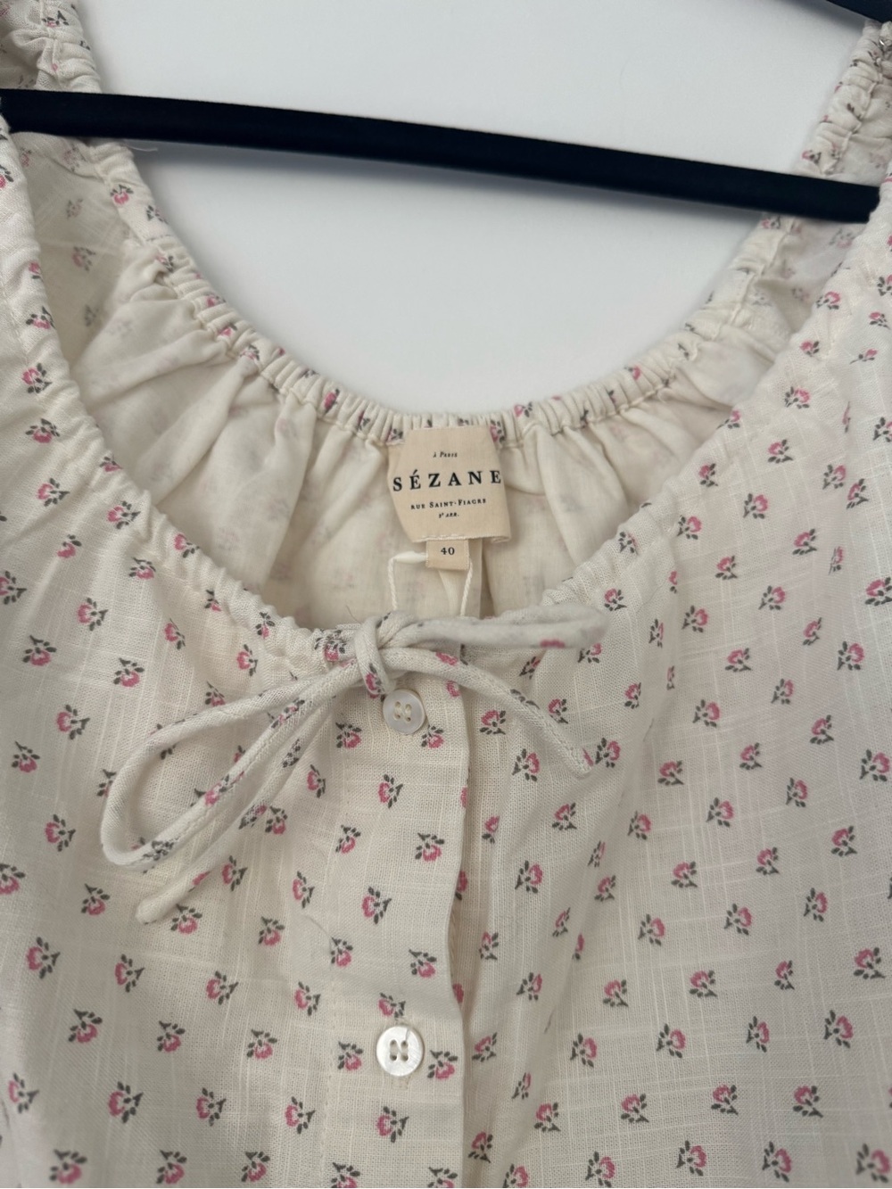 Sezane Vika dress in Mili print size 8/FR40 NWT - Picture 5 of 6